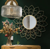 Petal Lattice Sunburst Mirror