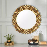 Aureate Bead Halo Mirror