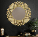 Aureate Bead Halo Mirror
