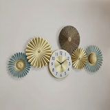 Gridline Twelve‑Five Clock – Gold (14" x 28")