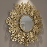 Monstera Bloom Round Mirror