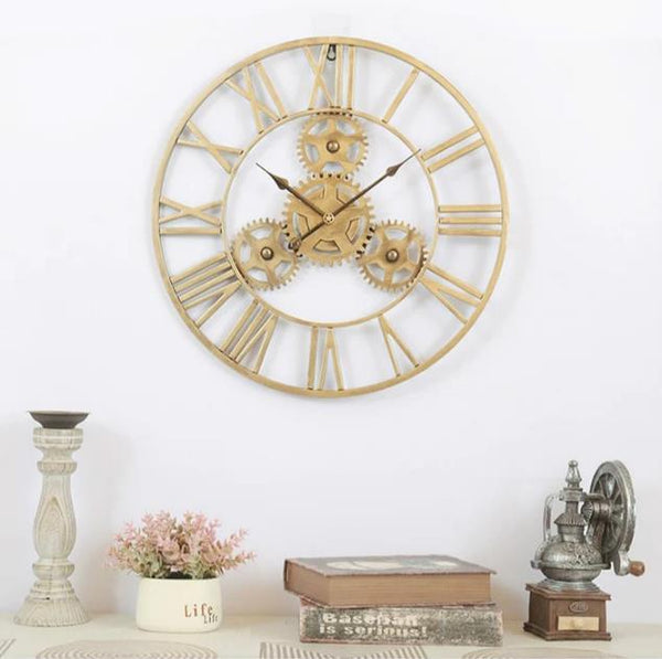 Heritage Roman Gallery Clock – Black (24" x 24")