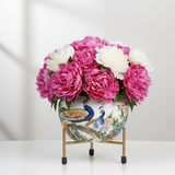 Peacock Garden Steel Pot