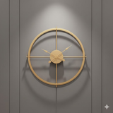 Roman Halo Open‑Frame Clock – Black (24" x 24")