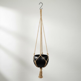 Jute Rope Hanging Iron Planter