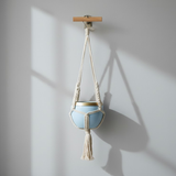 Cotton Rope Hanging Iron Planter