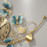 Azure Ginkgo Garden Panorama Clock – Large (48" x 25")