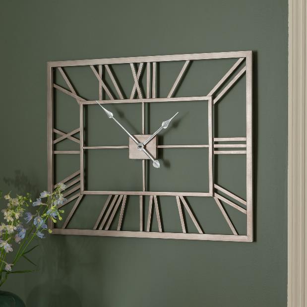 Roman Halo Open‑Frame Clock – Portrait (20" x 16")