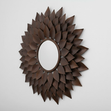 Ember Petal Bloom Mirror - Espresso