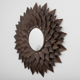 Ember Petal Bloom Mirror - Espresso