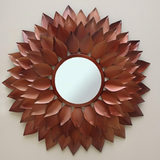 Ember Petal Bloom Mirror - Copper