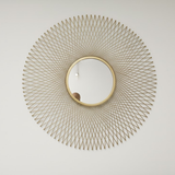 Lattice Halo Round Mirror