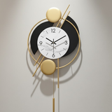 Gridline Twelve‑Five Clock – Gold (16" x 30")