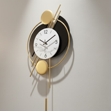 Gridline Twelve‑Five Clock – Gold (16" x 30")