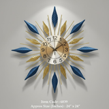 Gridline Twelve‑Five Open‑Frame Clock – Black (24" x 24")