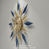 Gridline Twelve‑Five Open‑Frame Clock – Black (24" x 24")