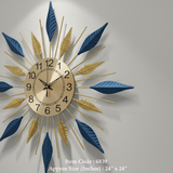 Gridline Twelve‑Five Open‑Frame Clock – Black (24" x 24")