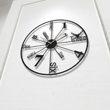 Gridline Twelve‑Five Open‑Frame Clock – Gold (24" x 24")