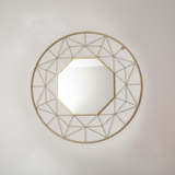 Geometric Prism Round Mirror