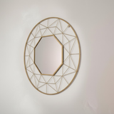 Geometric Prism Round Mirror