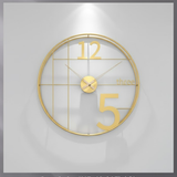 Spoke Dial Word‑Numeral Clock – Black (24" x 24")