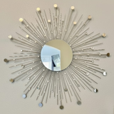 Stardust Burst Round Mirror