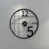 Heritage Roman Halo Clock – Black & Gold (24" x 24")