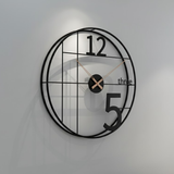 Heritage Roman Halo Clock – Black & Gold (24" x 24")