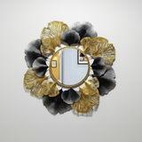 Ginkgo Crest Round Mirror