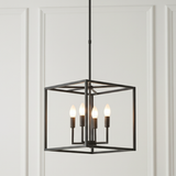 Mondrian Minimalist Cube Pendant