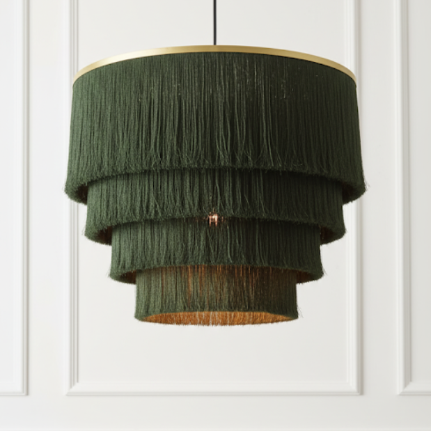 Palermo Tiered Fringe Pendant