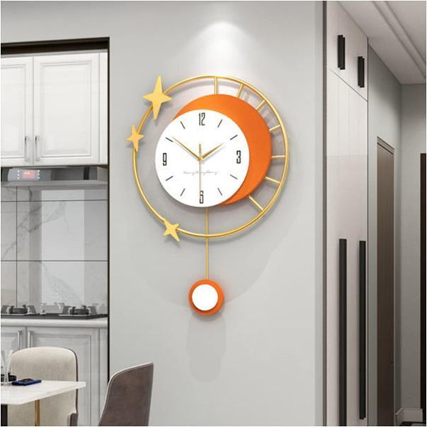 Diagonal Grid Twelve‑Five Clock – Gold (37" x 12")