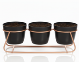 Black Trio Steel Pot Stand