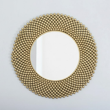 Aureate Bead Halo Mirror