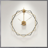 Roman Halo Open‑Frame Clock – Gold (24" x 24")