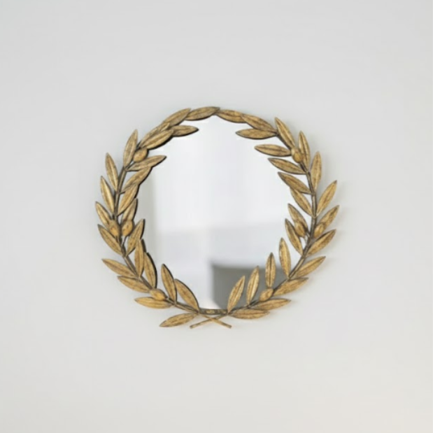 Laurel Wreath Crest Mirror