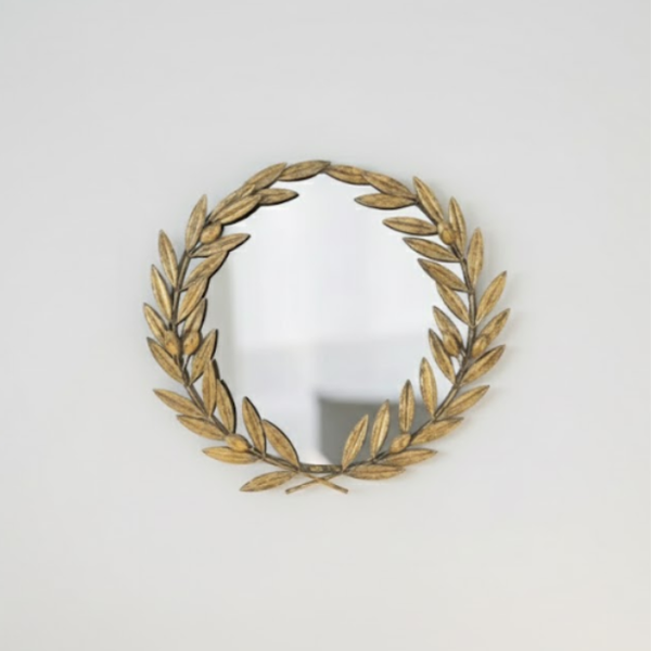 Laurel Wreath Crest Mirror