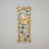 Azure Bloom Symphony Clock – Wide (48" x 24")