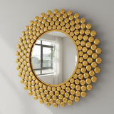 Aureate Bead Halo Mirror