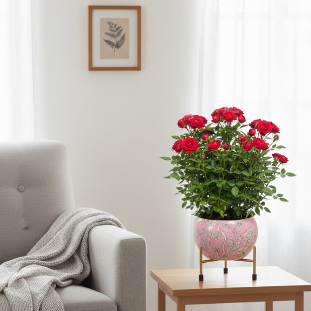 Blush Petal Steel Pot