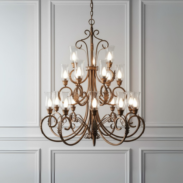 Chateau Grande Scroll 15-Light Chandelier