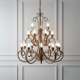 Chateau Grande Scroll 15-Light Chandelier