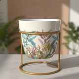 Coral Meadow Print Pot