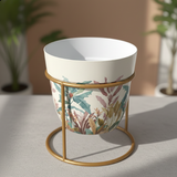 Coral Meadow Print Pot