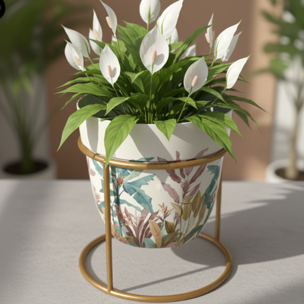 Coral Meadow Print Pot