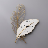 Azure Bloom Symphony Clock – Slim Wide (48" x 17")