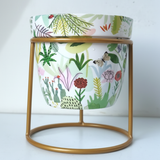 Tropical Garden Print Pot