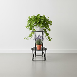 Decorative Steel Dual-Tier Pot Stand