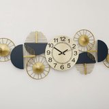 Azure Bloom Symphony Clock – Wide (36" x 22")