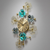 Azure Ginkgo Orbit Clock – Wide (40" x 22")